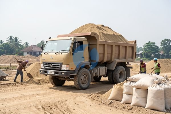 Hal yang Memengaruhi Harga Pasir 1 Truk di Indramayu di Lapangan